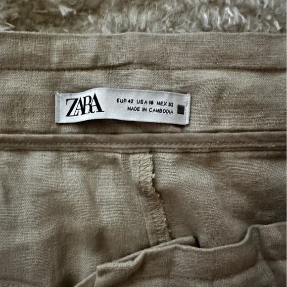 Zara Baggy Linen Pants - Picture 2 of 4